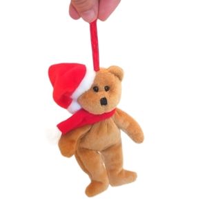 Ty Vintage Beanie Holiday Teddy Plush Hanging Ornament